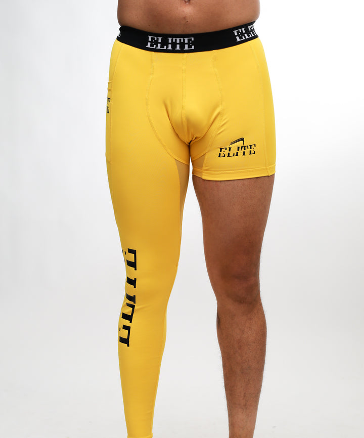 Elite One Legged  Tights - Yellow
