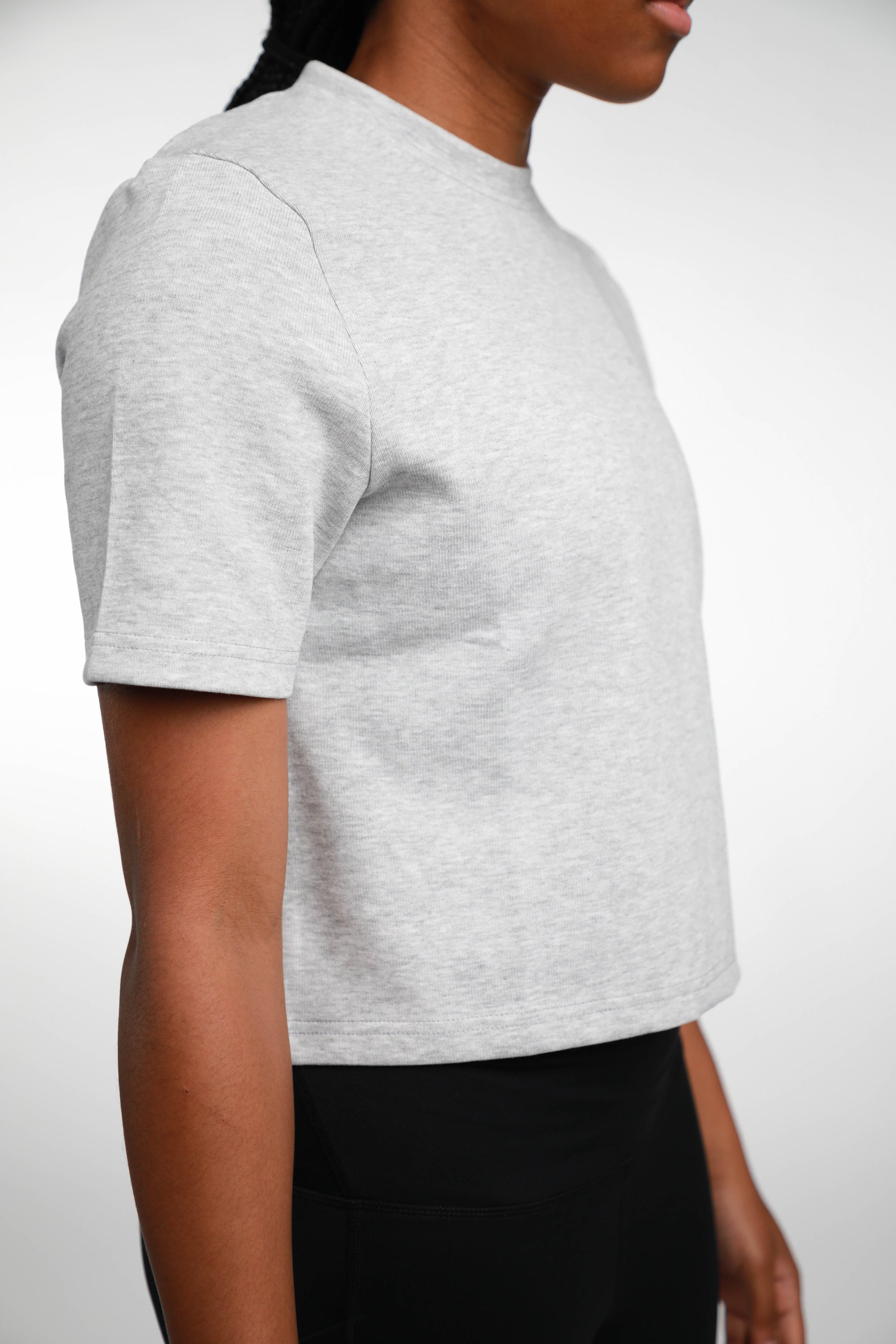★AEAE★ WEB LOGO CROP TSHIRTS LIGHT GREY AE45SWTS001LGY WEB LOGO T-SHIRTS [LIGHT GREY] – aeae JAPAN