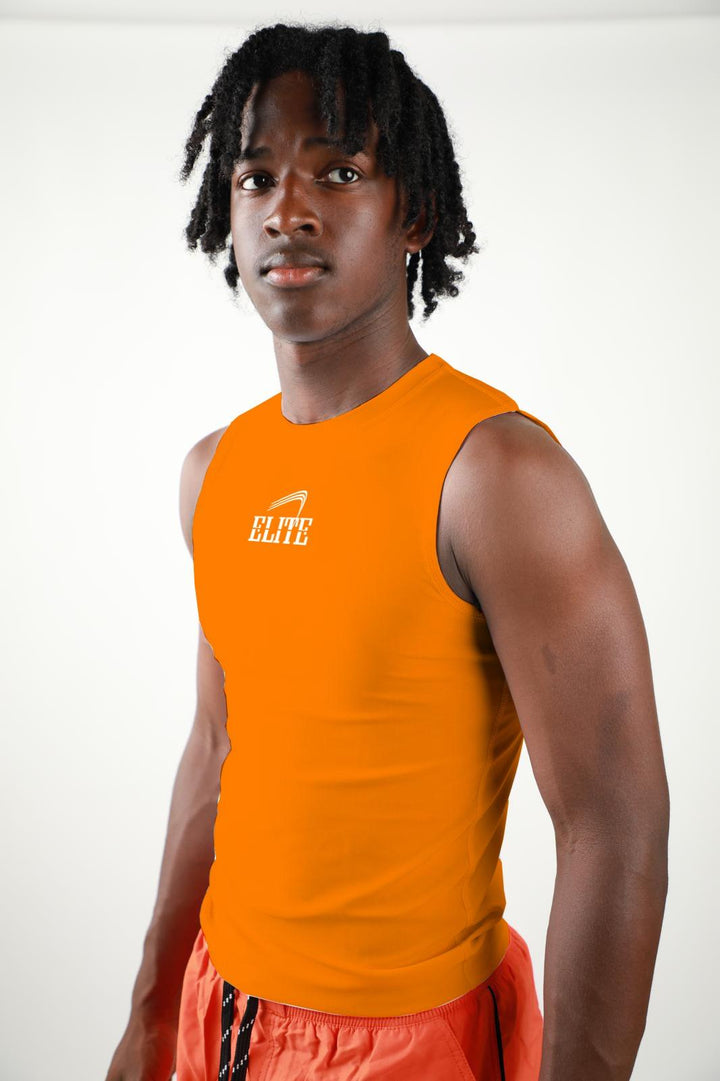 Elite - Sleeveless Compression Shirt - Orange