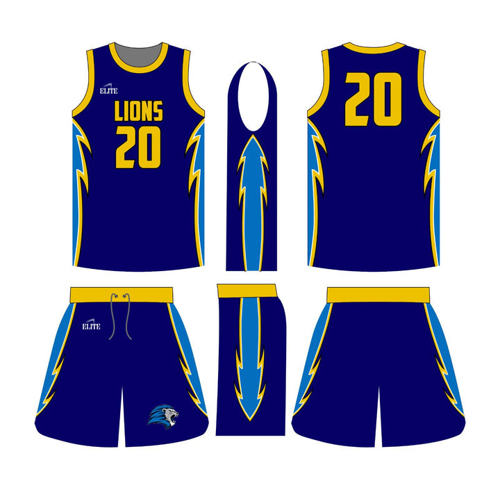 LKA Boys Basketball - Reversible Uniform Blue