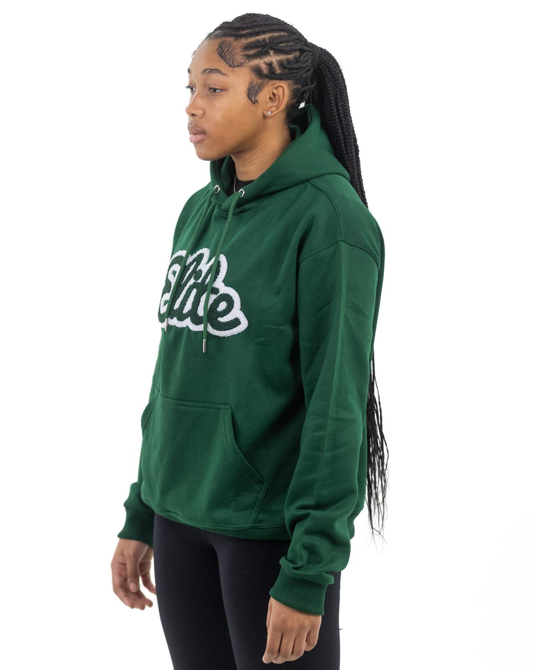 Elite Chenille Hoody Green