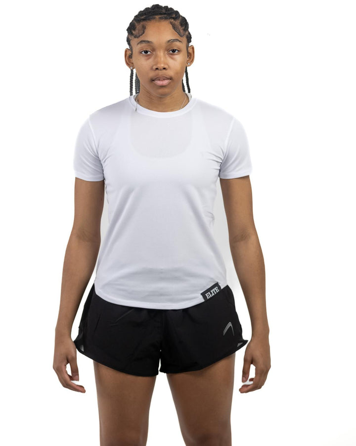 Women’s mesh runner shirt- White