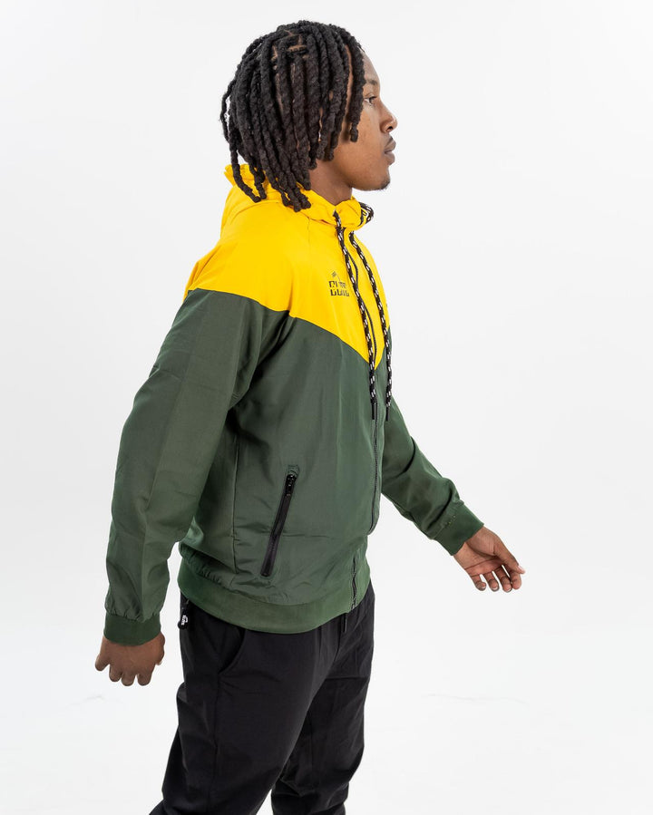 ELITE TWO TONE WINDBREAKER - GREEN/GOLD