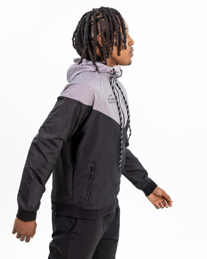 ELITE TWO TONE WINDBREAKER JACKET - GREY/BLACK