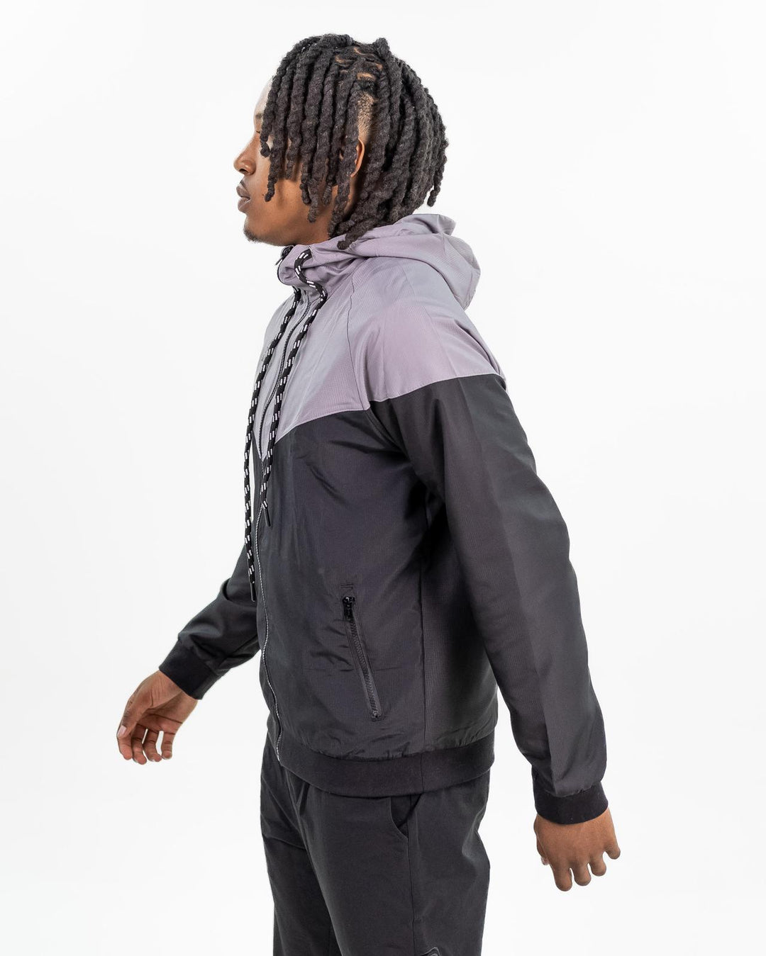 ELITE TWO TONE WINDBREAKER JACKET - GREY/BLACK