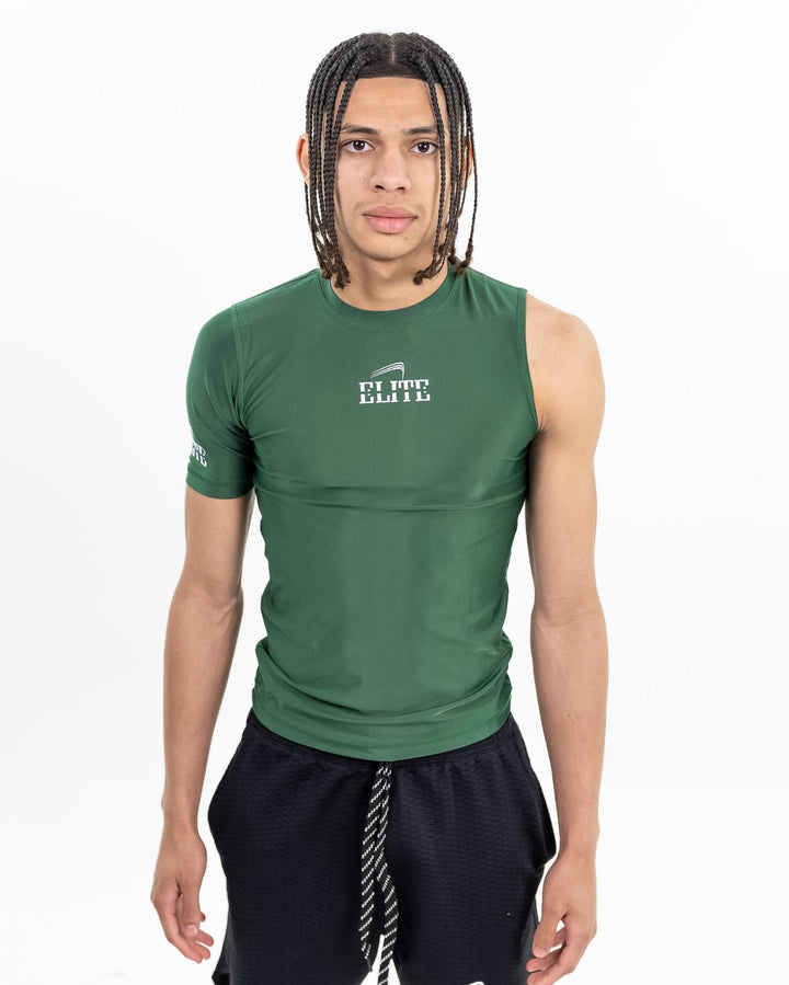 ELITE SINGLE SLEEVE COMPRESSION SHIRT - GREEN