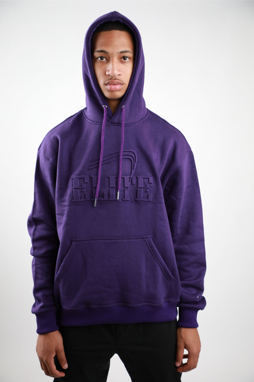 Elite Emboss Hoodie - Purple