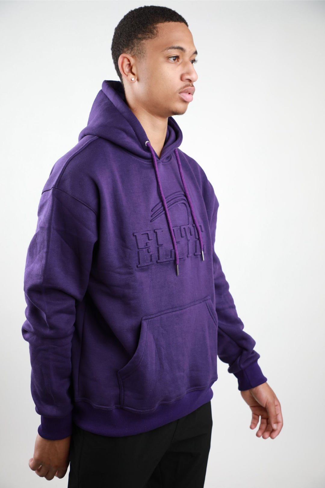 Elite Emboss Hoodie - Purple