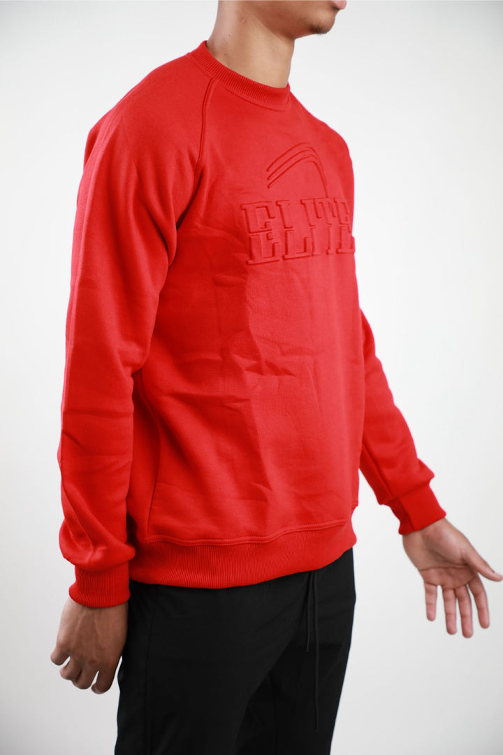 Elite Classic Crewneck Fleece - Red