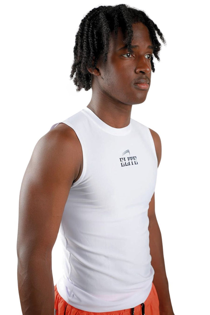 Elite - Sleeveless Compression Shirt - White