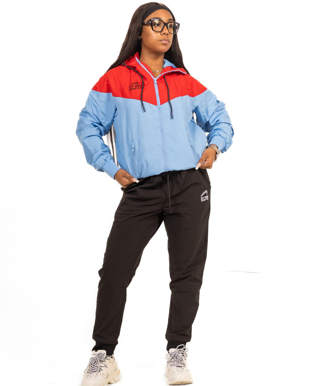 ELITE WINDBREAKER -Sky Blue & Red