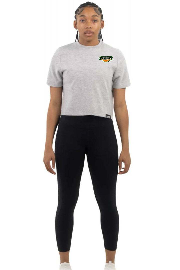 LA BREEZE Women's Elite Crop Shirt - Grey