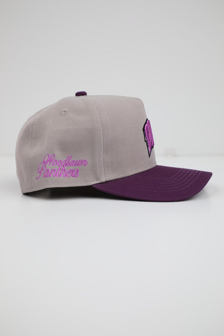 Woodlawn Panther Hat - Grey & Purple