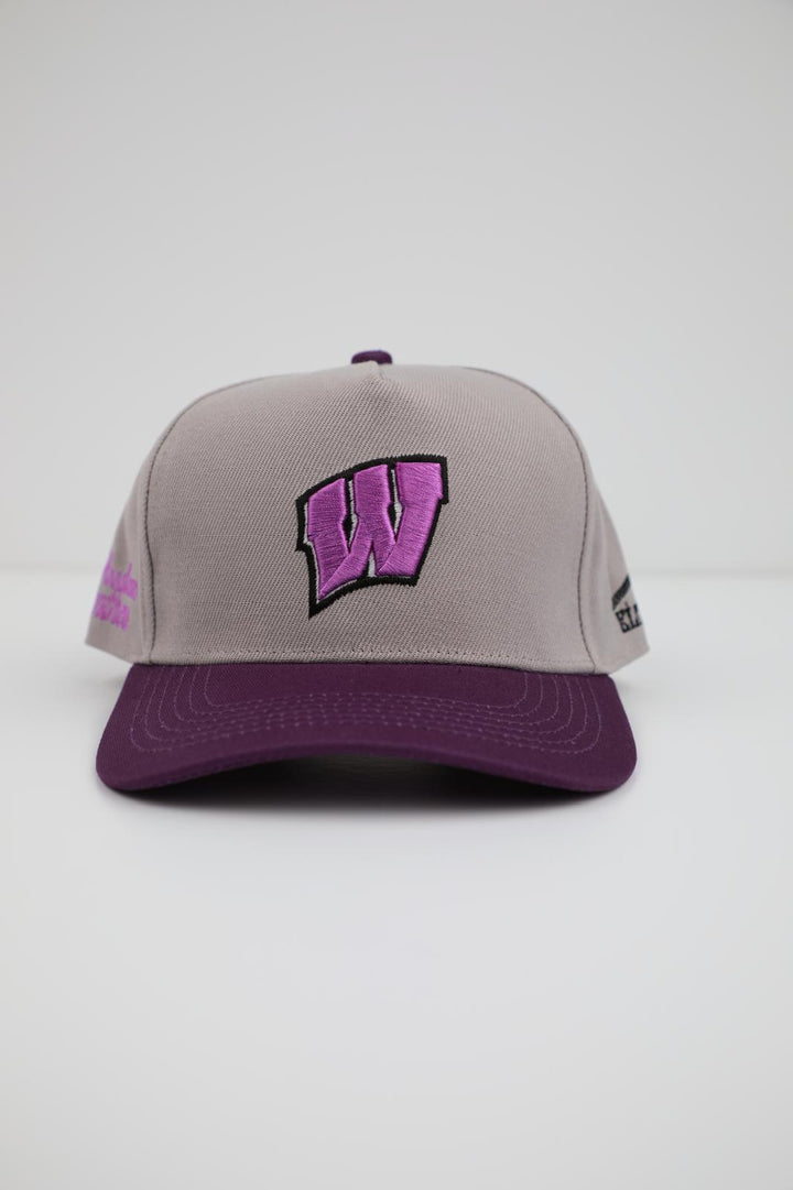 Woodlawn Panther Hat - Grey & Purple