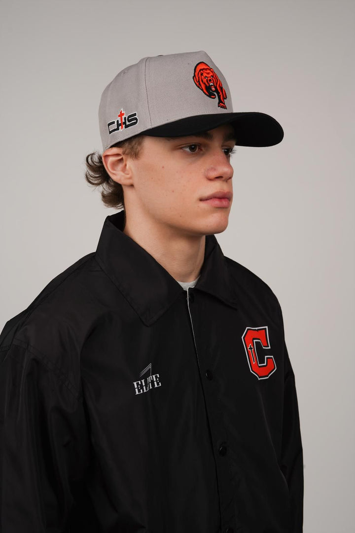 Catholic Retro Sideline Windbreaker - Black