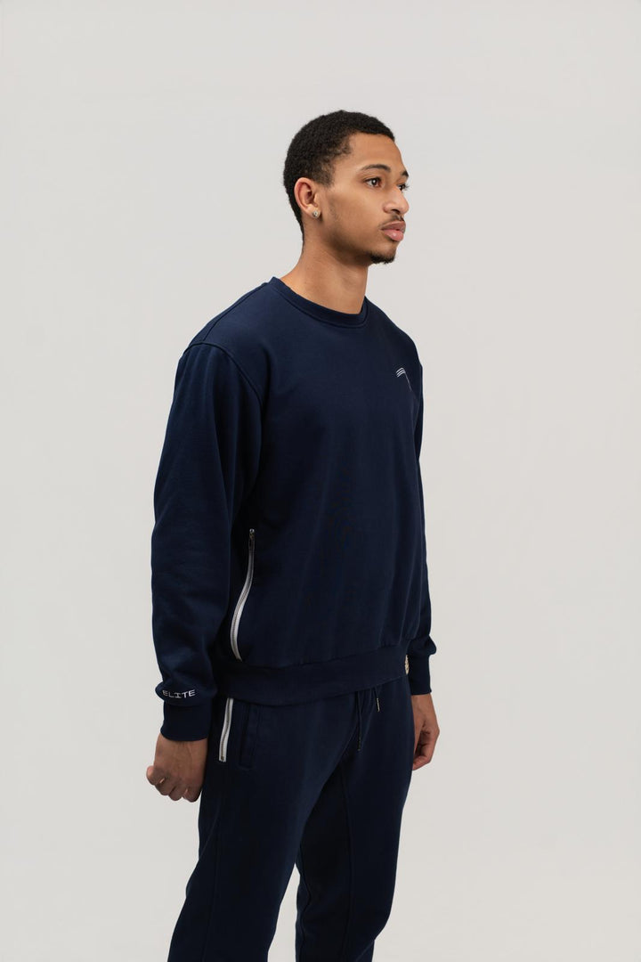 ELITE CREWNECK COMFY SET - Navy