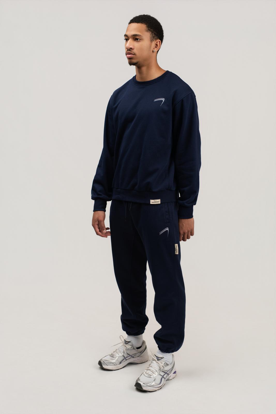 ELITE CREWNECK COMFY SET - Navy