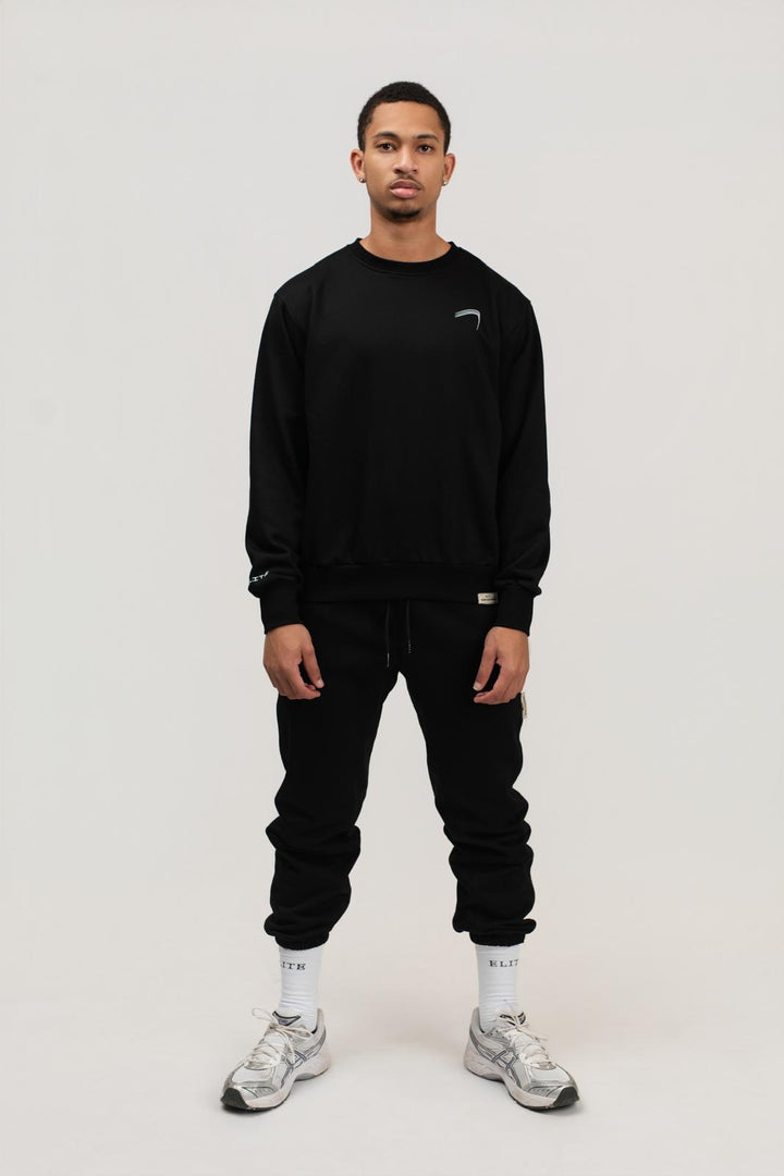ELITE CREWNECK COMFY SET - Black