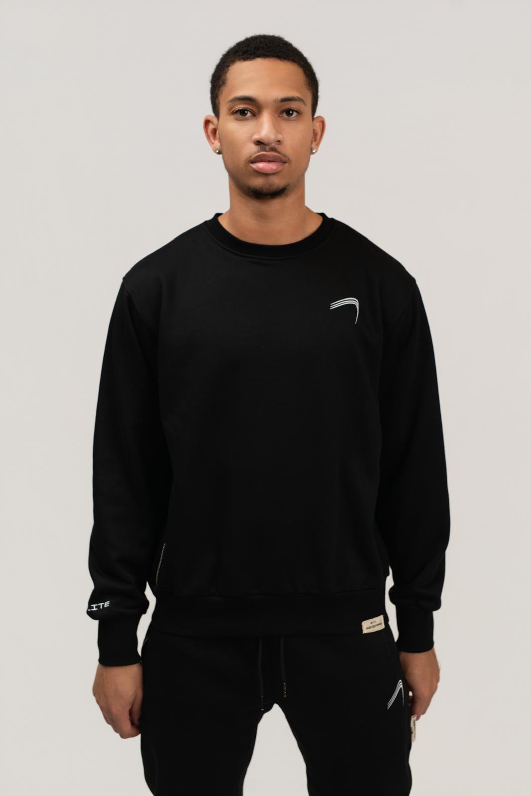 ELITE CREWNECK COMFY SET - Black