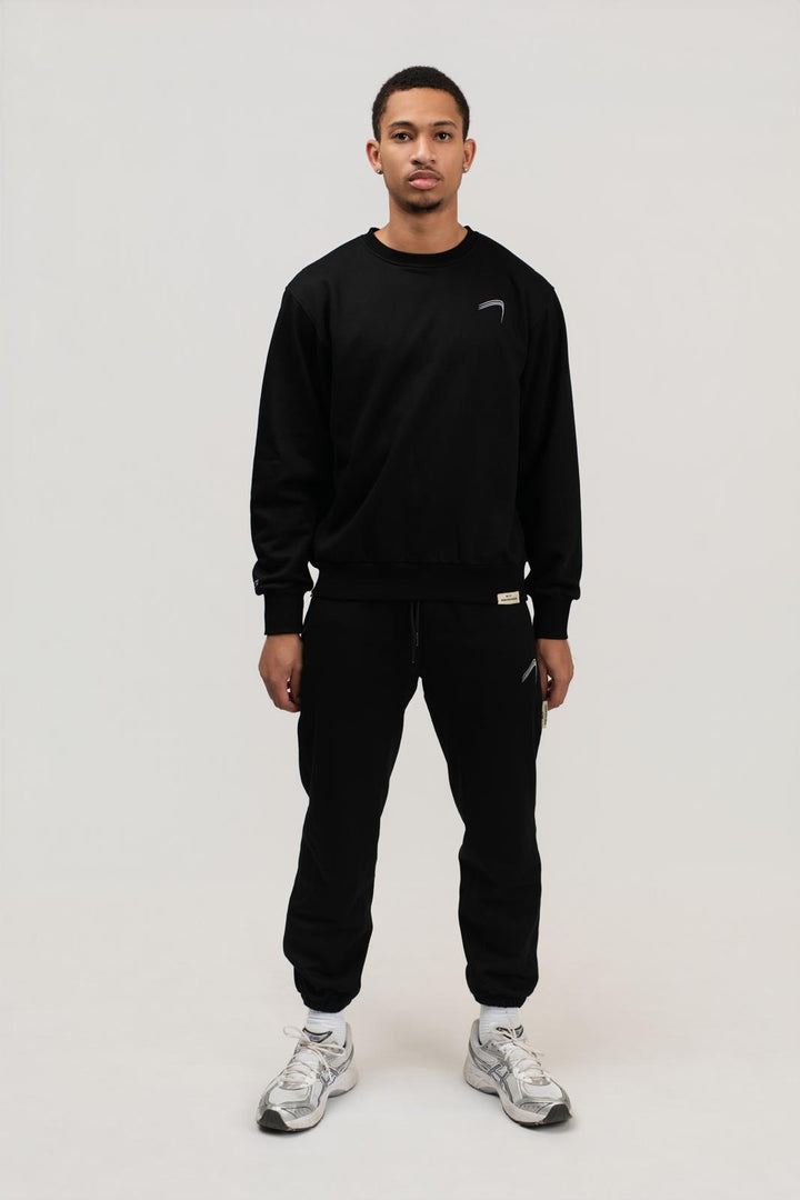 ELITE CREWNECK COMFY SET - Black