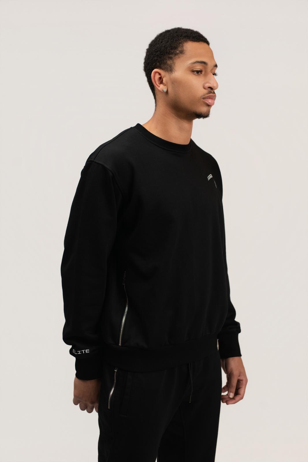 ELITE CREWNECK COMFY SET - Black