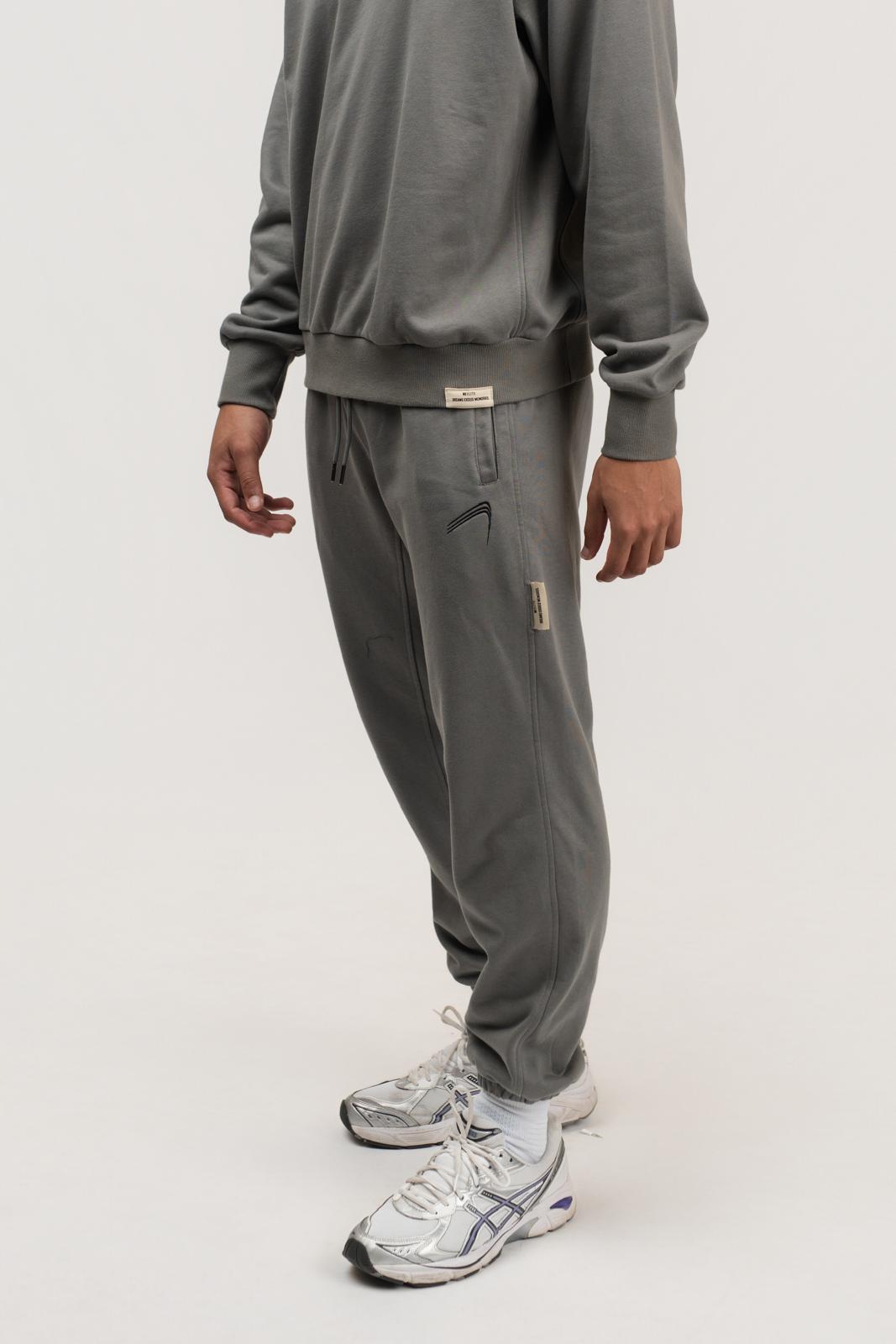 Elite  Crewneck Jogger Pants - Grey