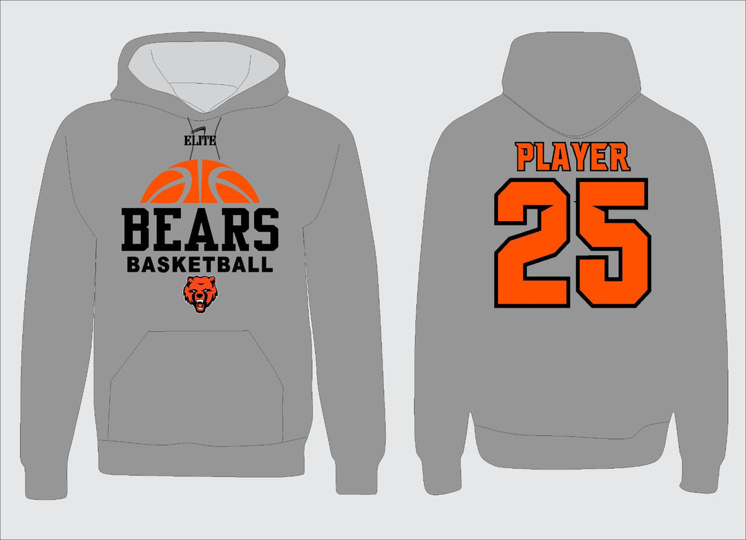 CHB Bears Basketball Hoodie - Grey