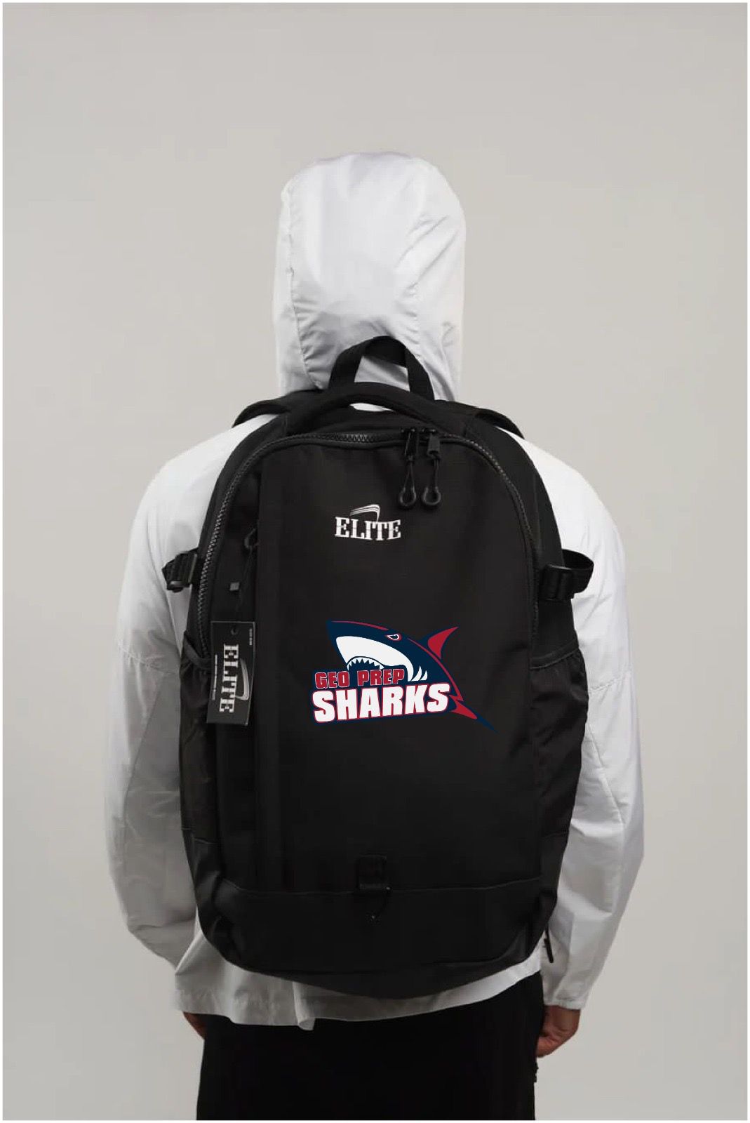 Geo Prep Sharks Backpack - Black