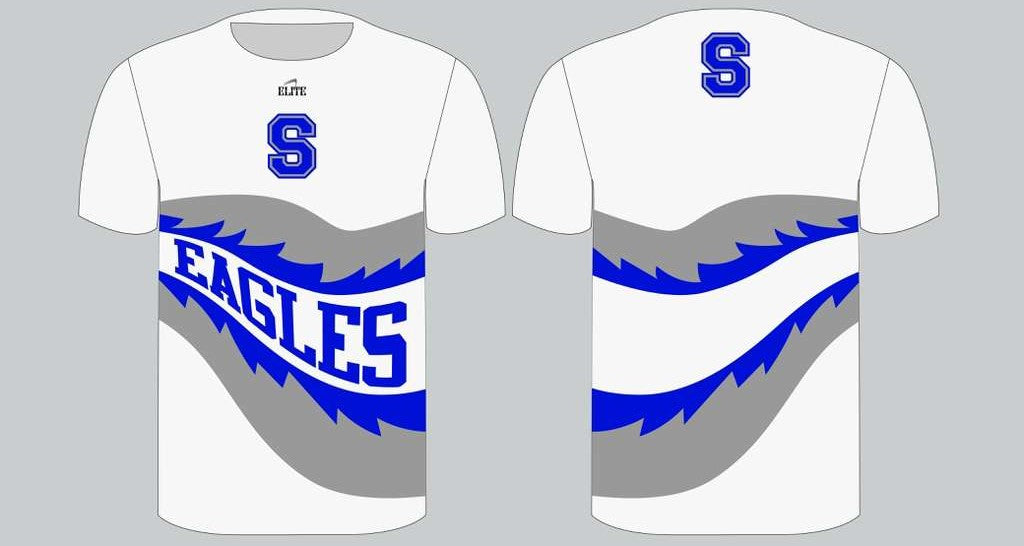 Scotlandville Shirt - White (Blue Stripes)