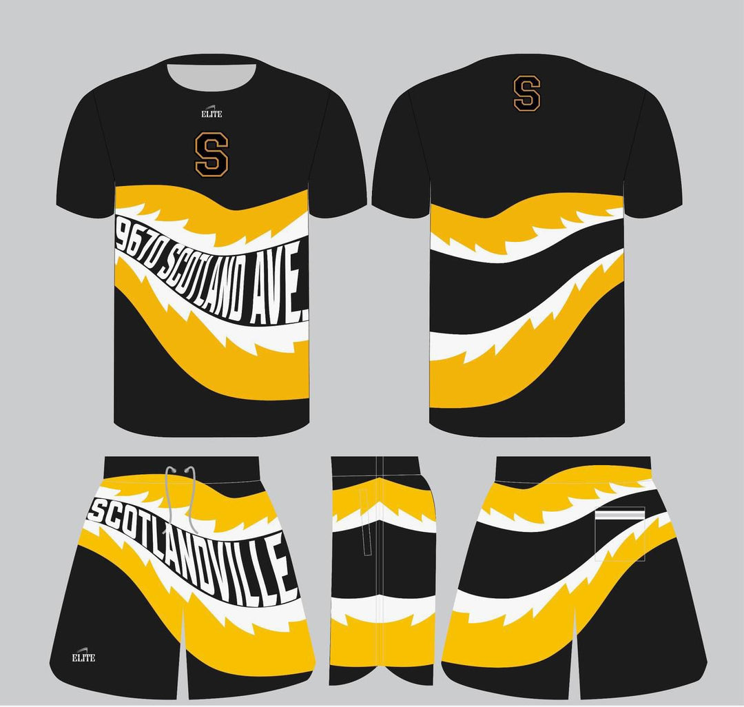 Scotlandville Short & Shirt Set 2026 - Black