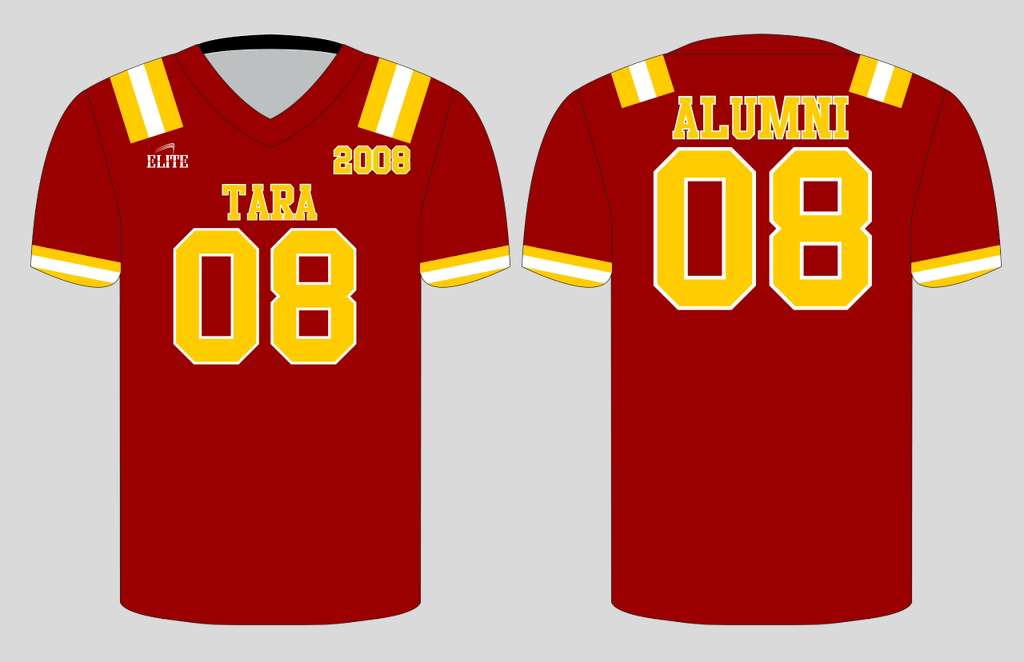 Tara Alumni MESH Football Jersey - Red