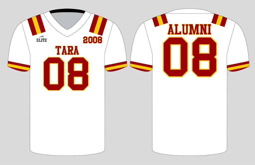 Tara Alumni MESH Football Jersey - White