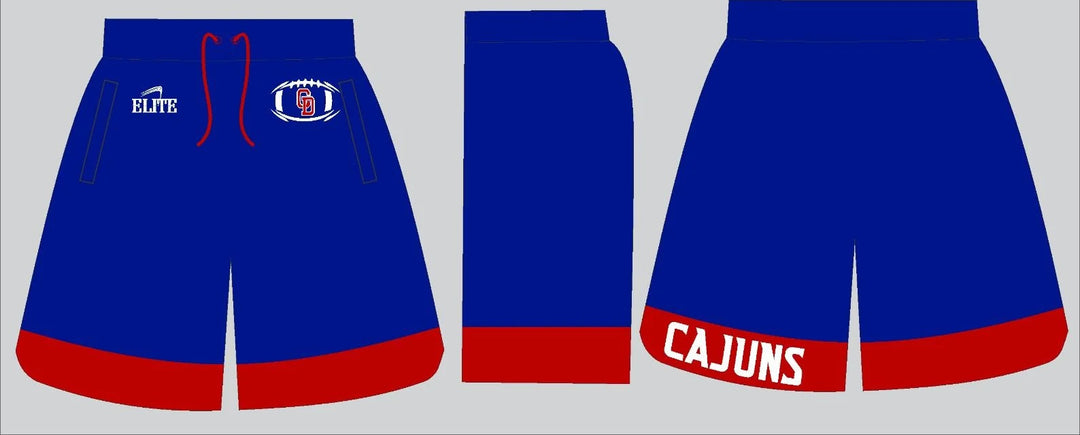 Country Day Football Shorts - Blue