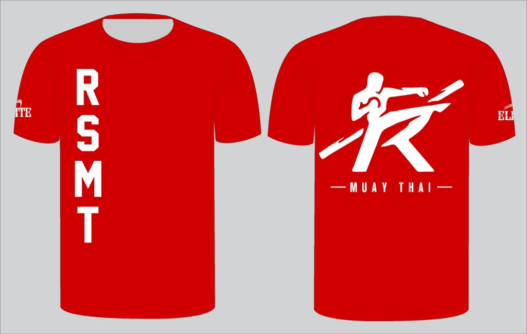 Muay Thai Cotton RSMT Shirt - Red
