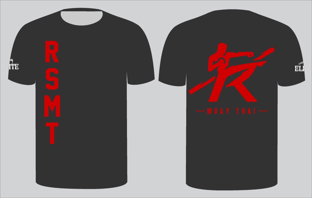 Muay Thai Cotton RSMT Shirt - Charcoal