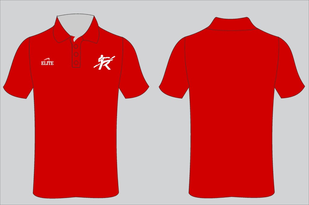 Muay Thai Dri Fit Polo - Red