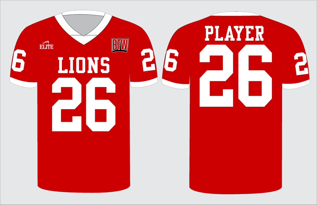 BTW Fan Football Jersey - Red