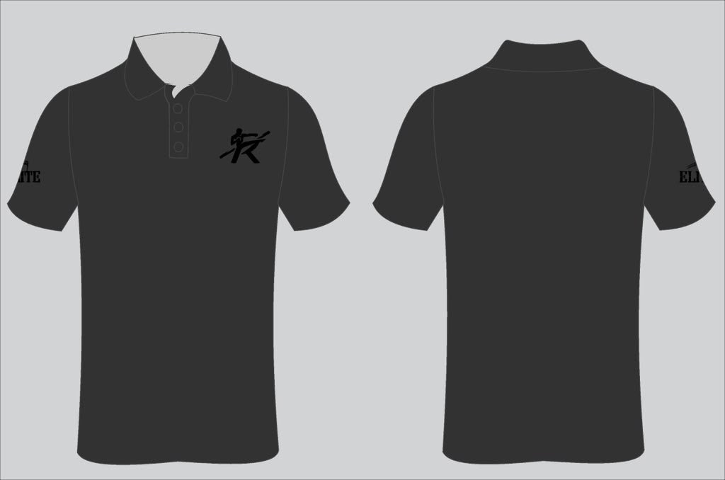 Muay Thai Dri Fit Polo - Charcoal
