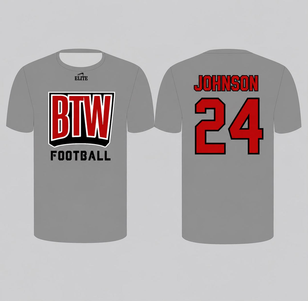 BTW Dri-fit T Shirt - Gray