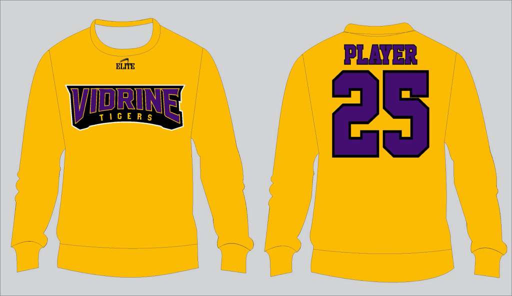 Vidrine Basketball Sweatshirt - Yellow