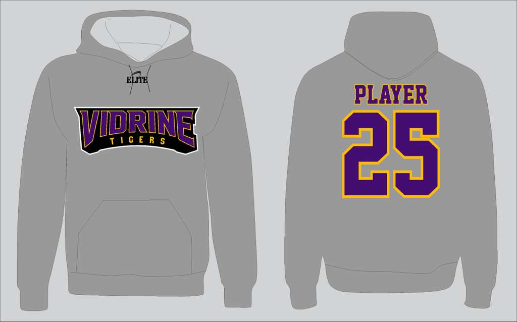 Vidrine Basketball Hoodie - Grey