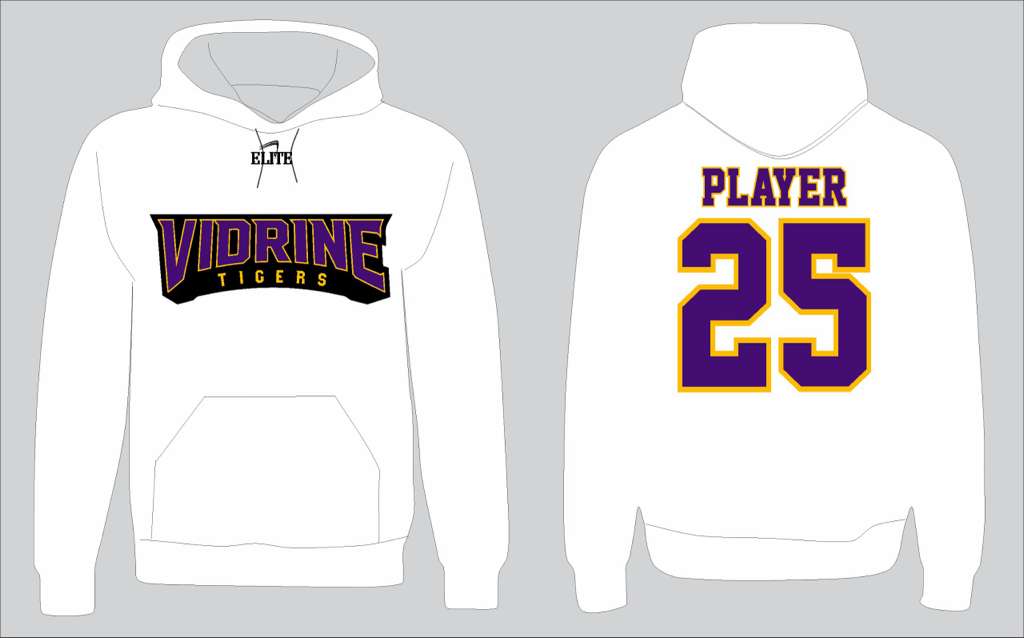 Vidrine Basketball Hoodie - White