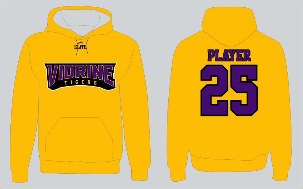 Vidrine Basketball Hoodie - Yellow