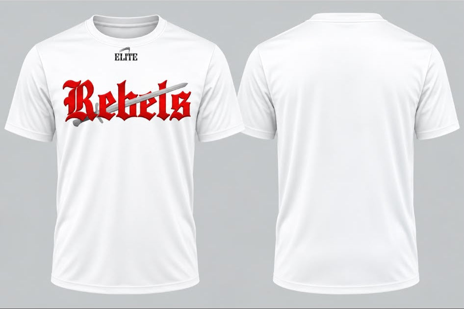 Rebels Dri-Fit Short Sleeve Shirt - White