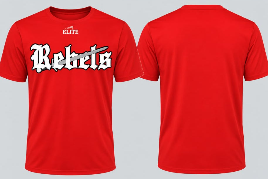 Rebels Dri-Fit Short Sleeve Shirt - Red