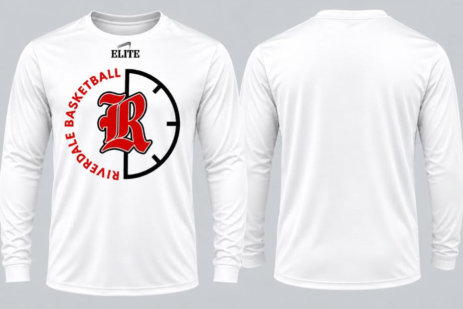 Rebels Basketball Dri Fit Long Sleeve Shirts - White