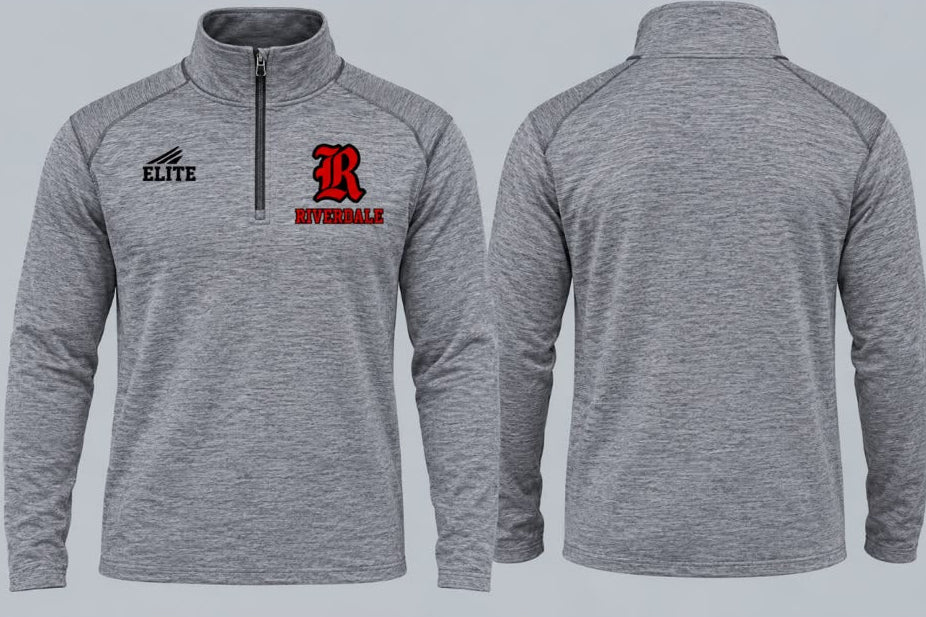 Rebels Dri-Fit Quarter Zip Pullover - Heather Grey
