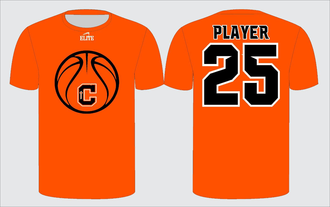 Catholic High Bears Basketball T-shirt - Orange