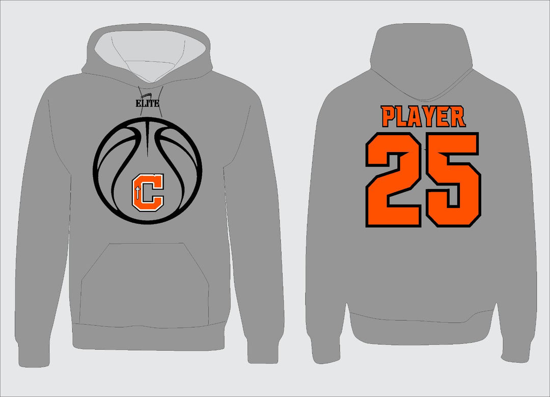 Catholic High Bears Basketball Hoodie - Grey