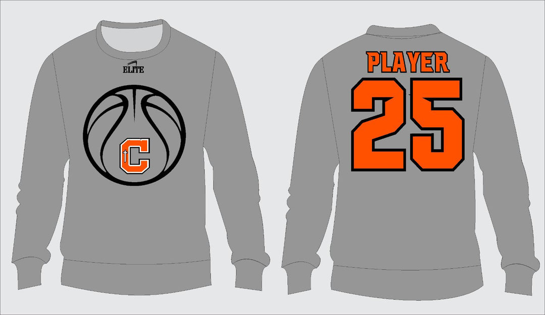 Catholic High Bears Basketball Crewneck - Grey